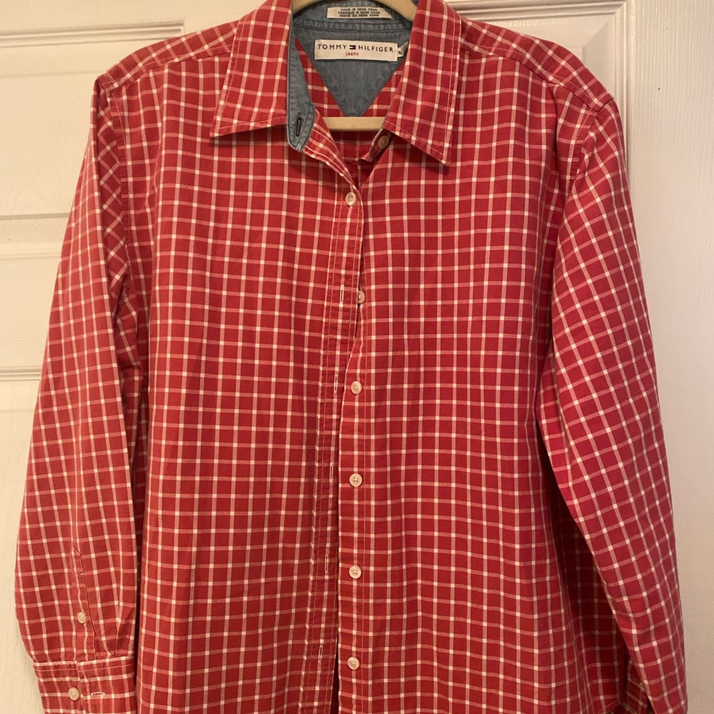 Tommy Hilfiger Button Down Collar Top